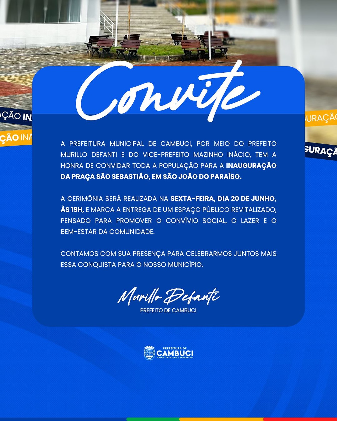 Convite - Inauguração