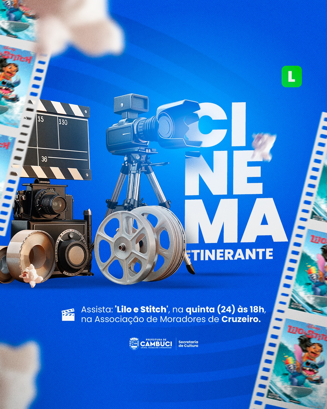 Cinema Itinerante em Monte Verde!